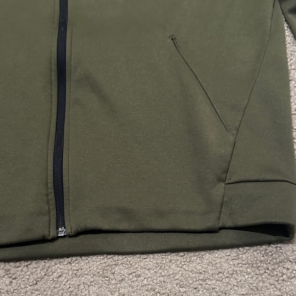 Nike Mens Dri-Fit Full Zip Athletic Hoodie Performance Jacket Olive Green Size L - Picture 8 of 8